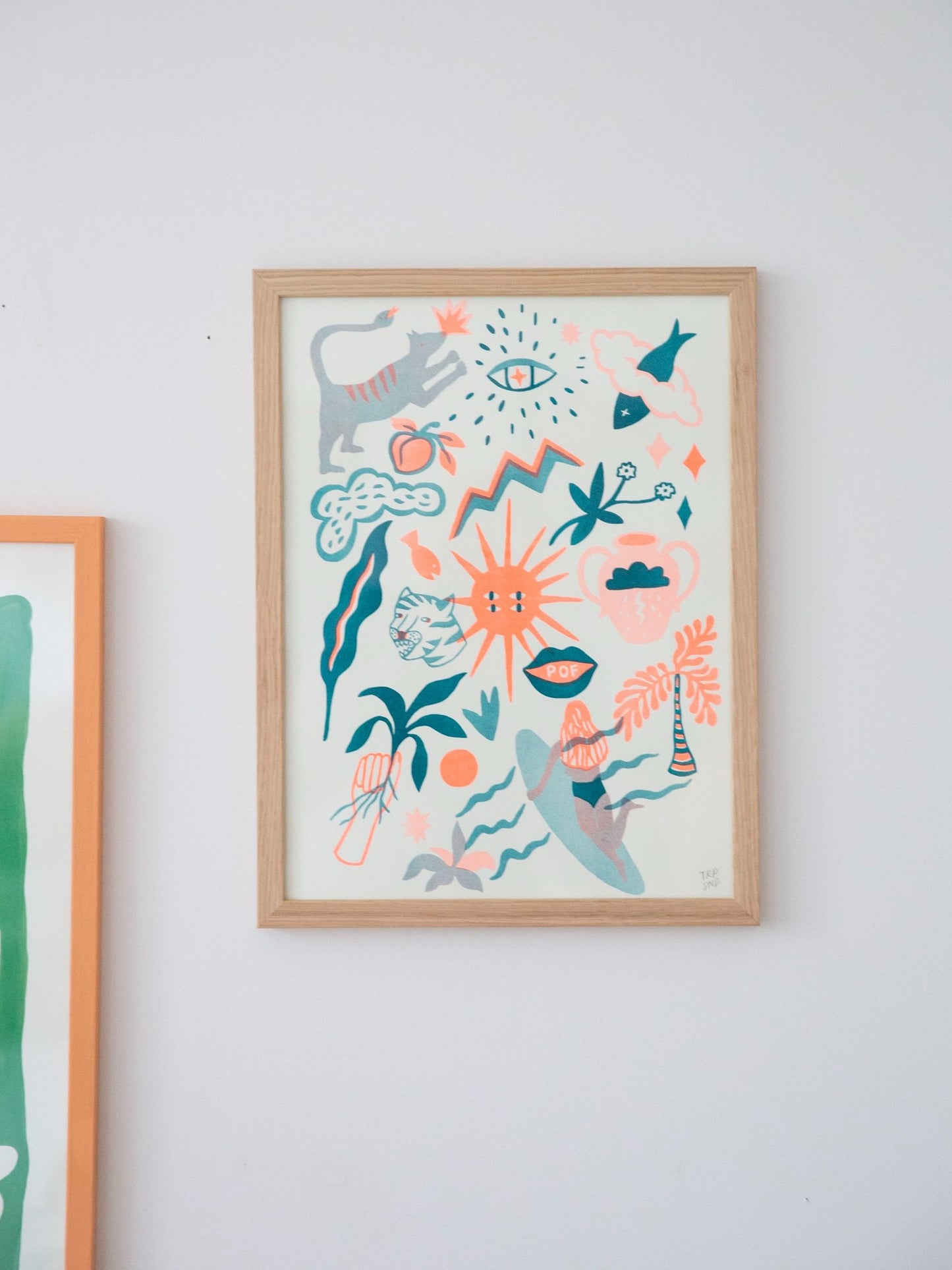 Balance / riso print wall art