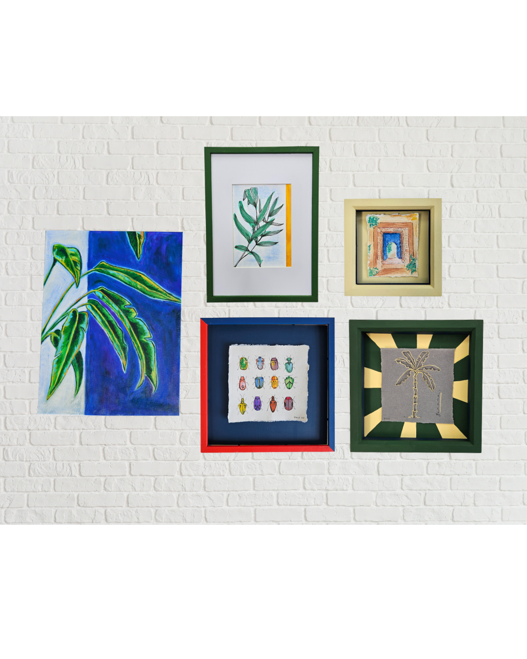 Escape to Marrakesh, illustration in handpainted frame