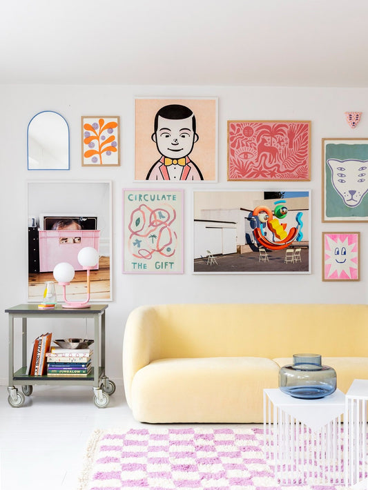 Animal garden pink / offset print wall art