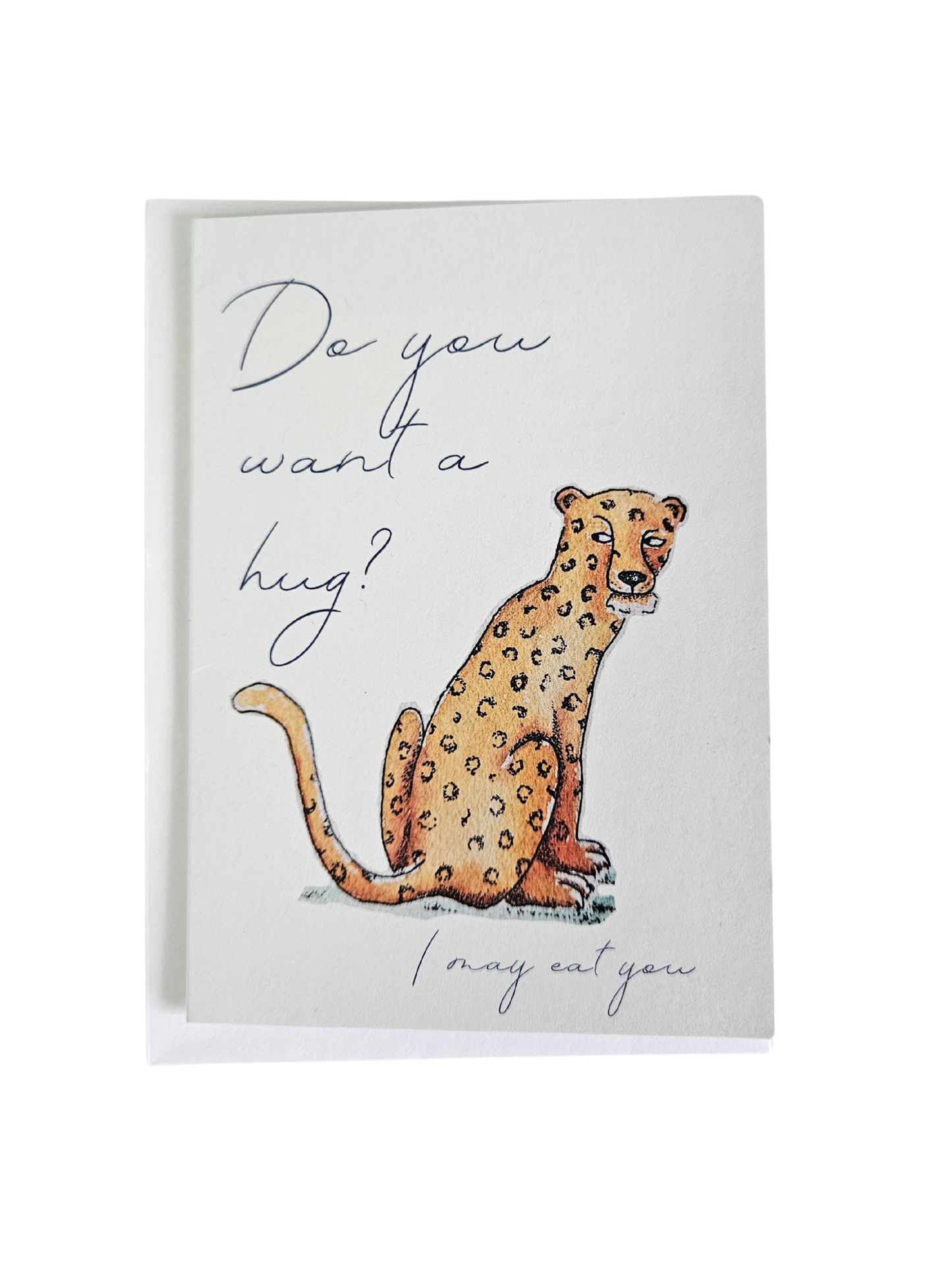Leopard greeting card