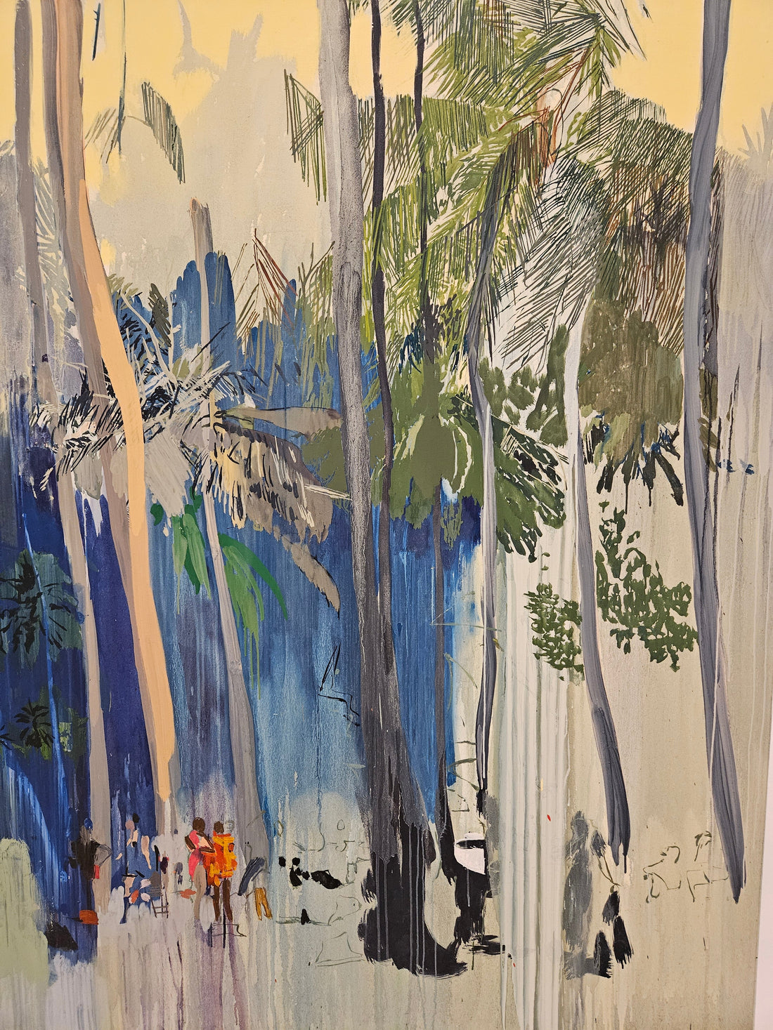 Hurvin Anderson painting of palm trees
