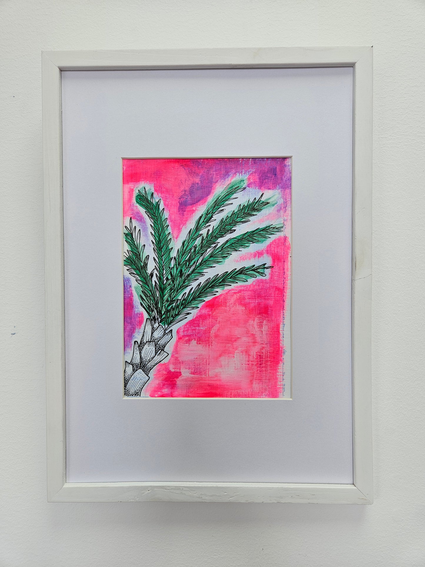 Coconut palm illustration - Hand drawn wall art