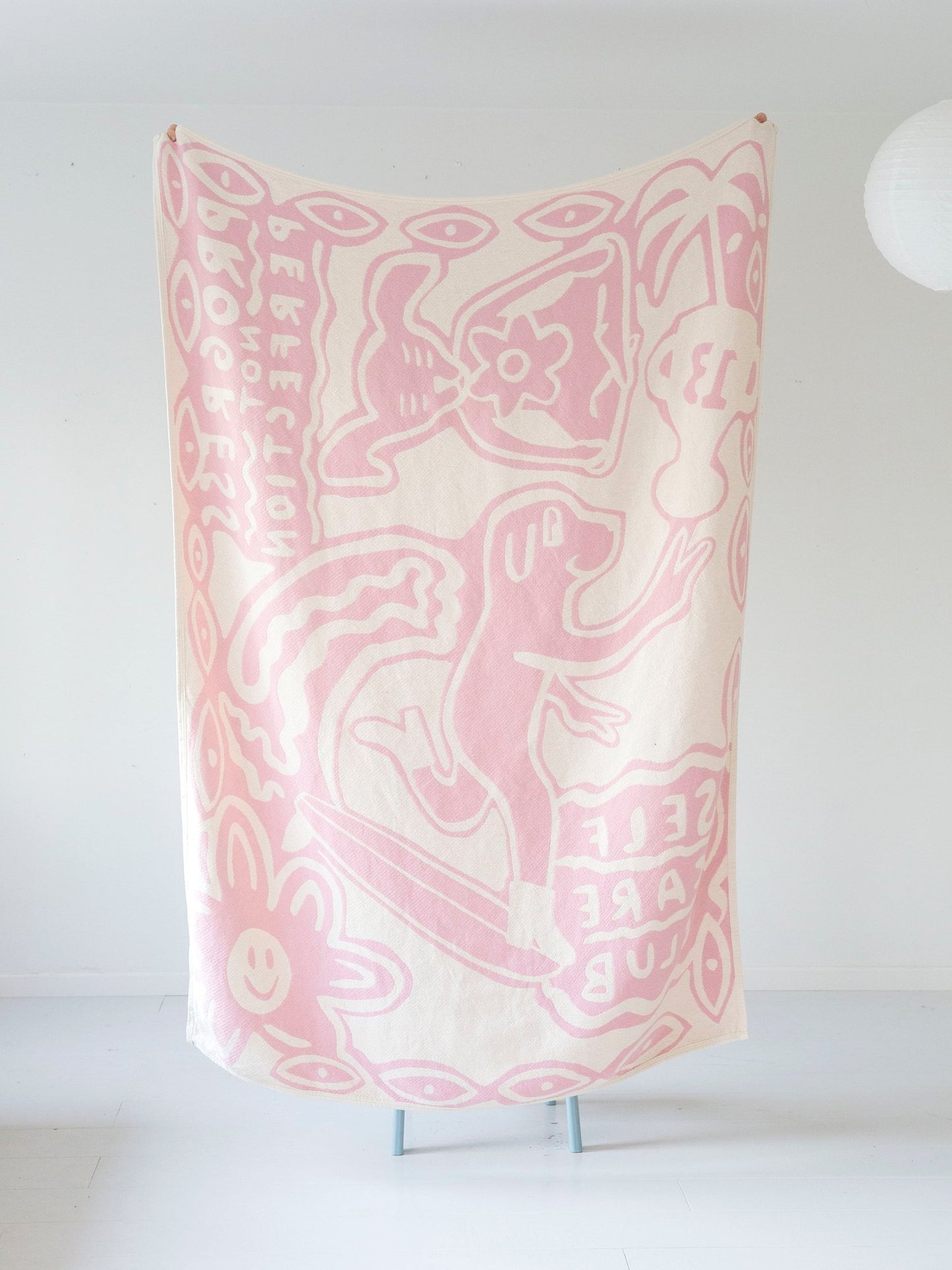 Self Care Cotton Blanket - Pink