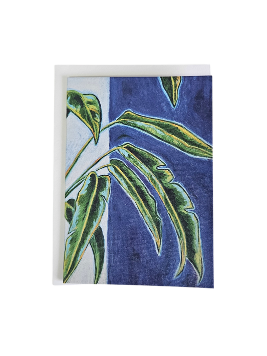 Banana leaf greeting card