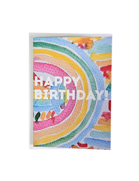 Rainbow birthday card